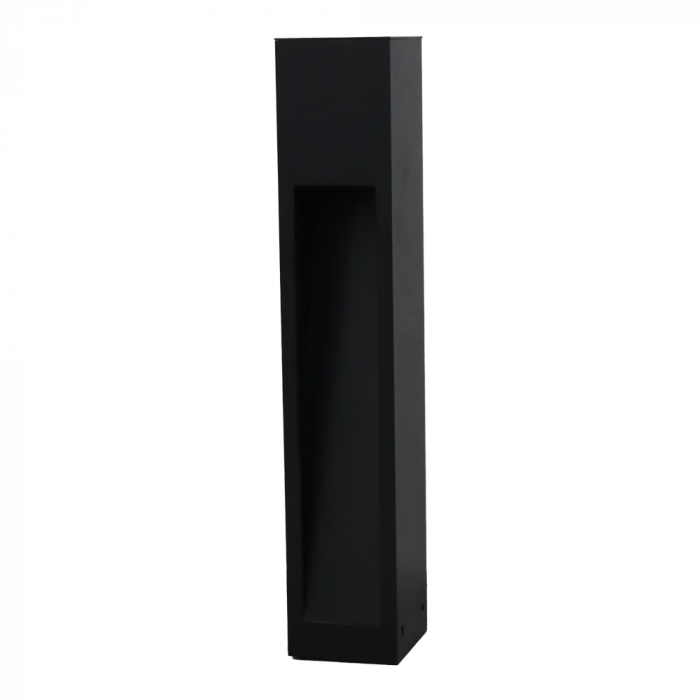 Poste Balizador Ideal Flash Retangular Alumínio 1 Facho 1L GU10 400X75X75mm PA-401