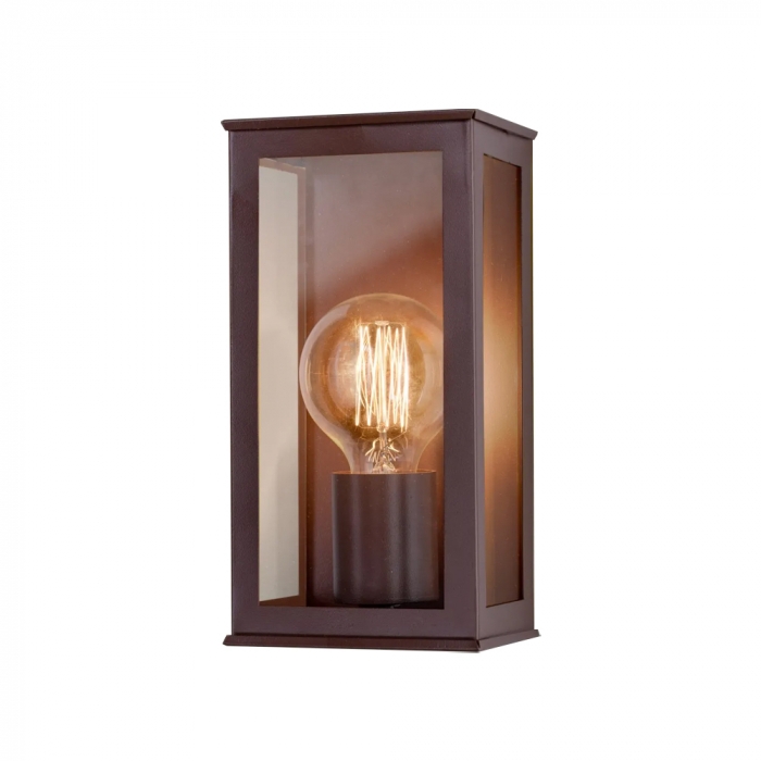 Arandela Ideal Bolt Alumínio e Vidro Transparente 1L E27 250x130x105mm 260 VT
 