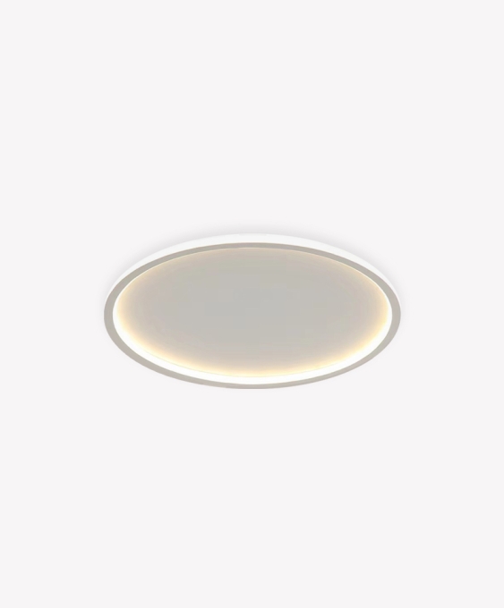 Plafon Opus LED Telaio Redondo 28 watts 3000K Bivolt Ø415x45mm Branco OPS 83618
