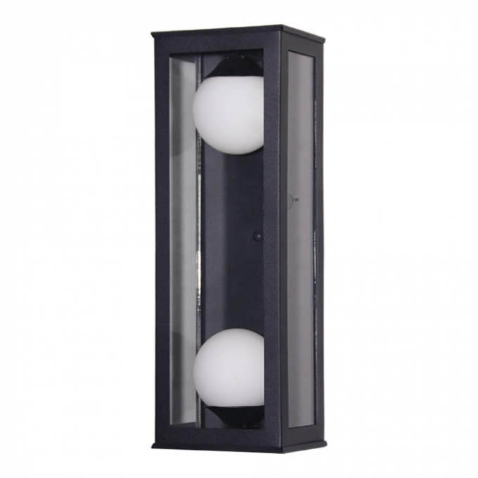 Arandela Ideal Alumínio e Globo Leitoso Fosco 2L G9 375x130x105mm A-400 