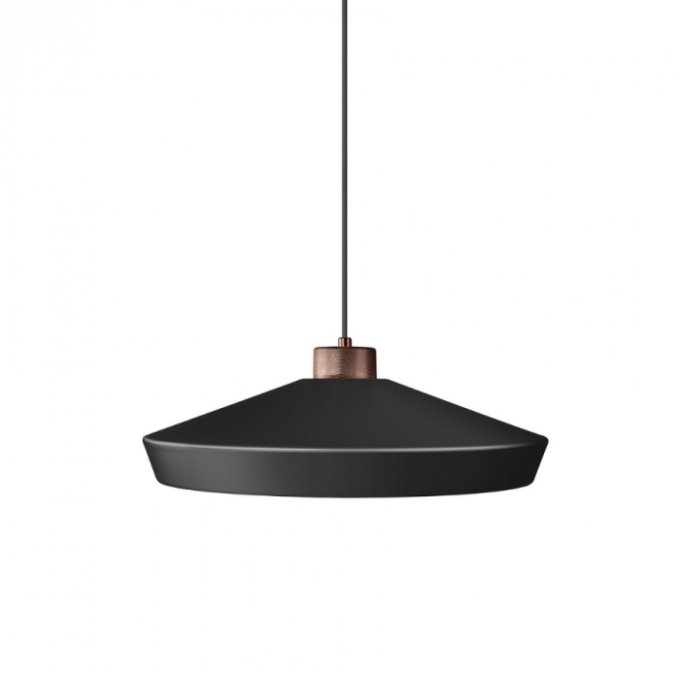 Pendente Flavo Bronzo Metal Preto Texturizado Metal Perfurado Bronze 1L E27 Ø700X890mm FP1060PT
