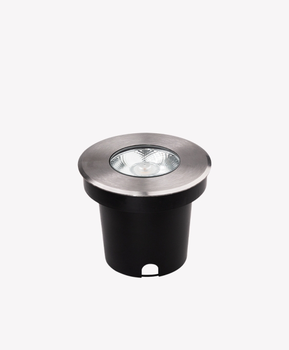Embutido Solo Opus LED 7 watts 3000K 120° Inox IP65 Ø100mm OPS 87432