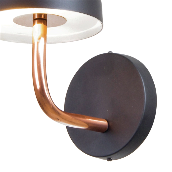 Arandela Old Artisan Mushroom Braço Curvo 3L G9 195x140x190mm AR-5832