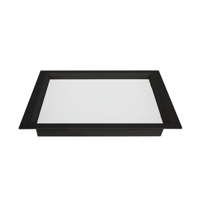 Painel Embutido Quadrado Nordecor Kais 36 watts 3000K Preto Bivolt 400x400mm 4264