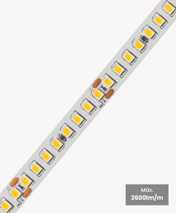 Fita de LED Opus 20 watts/m 24V 2700K 192 leds IRC95 IP20 8mm (Rolo 5 metros) OPS 86756