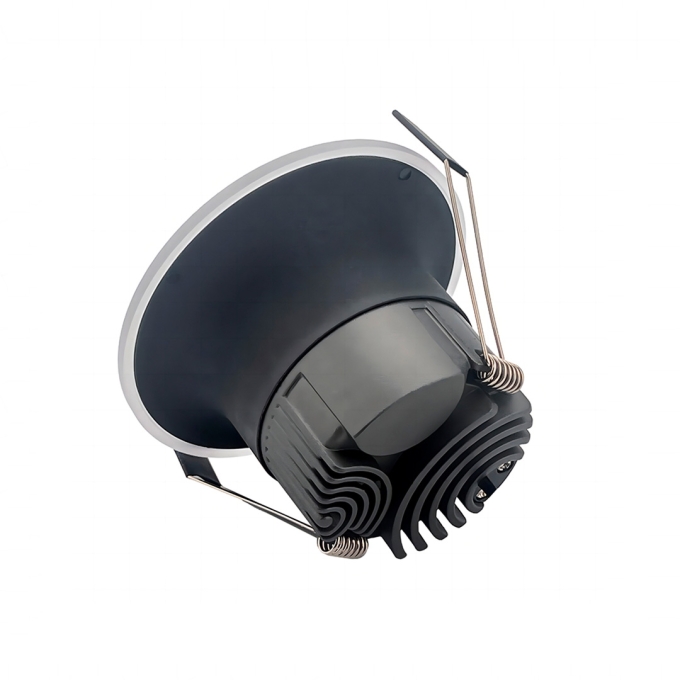 Embutido Nordecor Elton 12 watts 3000K IP20 Preto IRC90 Bivolt Ø120x79x100mm 6551