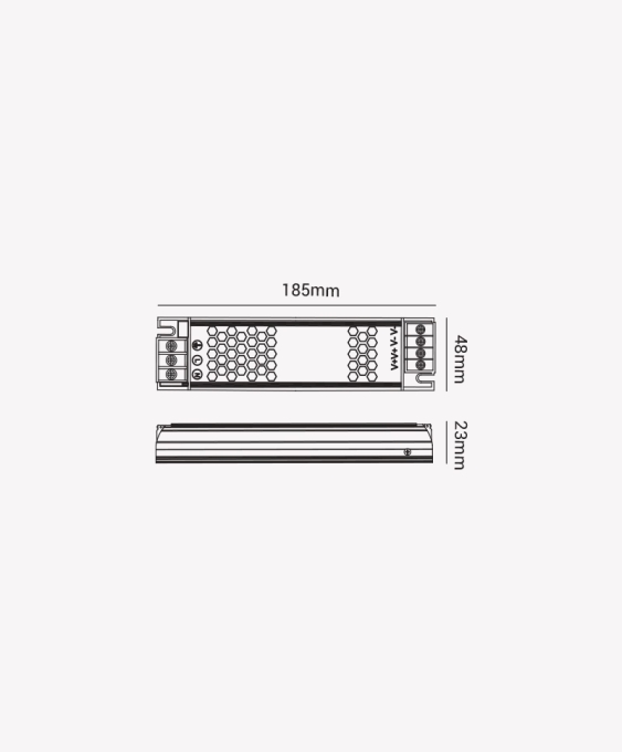 Fonte 24V Opus Chaveada Slim 120 Watts 5A  IP20 Bivolt 185x48x23mm OPS 86893