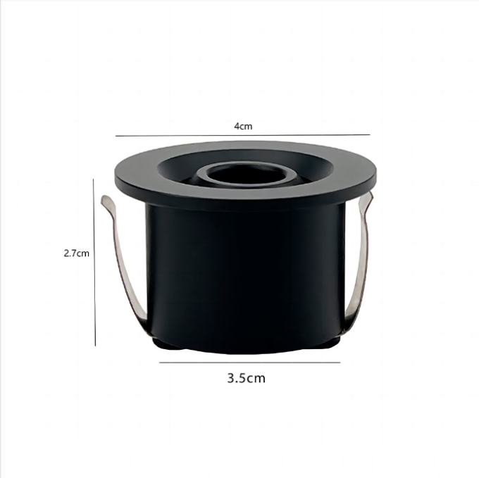 Mini Spot Embutido Nordecor Ollo 1 watts 3000K 15° Branco Ø40x27x35mm IRC90 Bivolt 6540