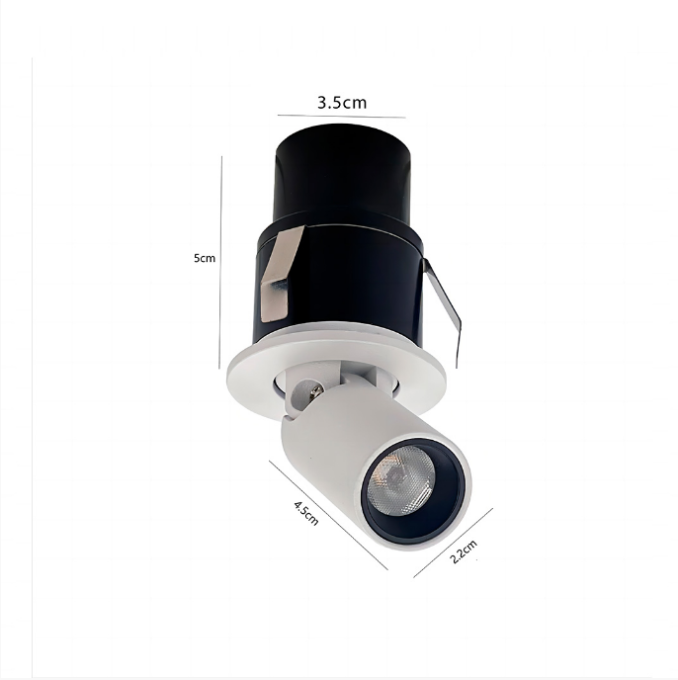 Spot Embutido Nordecor Mali 3 watts 3000K 25° Branco Ø22x45x35mm IRC90 Bivolt 6544