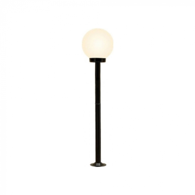 Poste Ideal Solarium Aço Fosfatizado e Globo em Polietileno 1L E27 1180X200mm PA-1010 B/10 C/GP