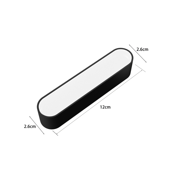 Módulo Magnético Nordecor Kay Difusor 6 watts 3000K 24° 48V IRC90 Preto 120x26x26mm 6555