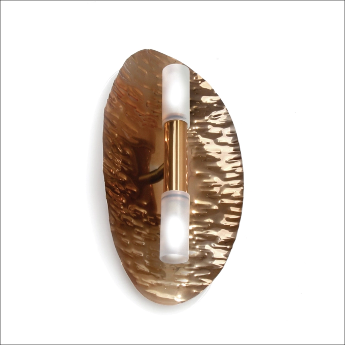 Arandela Old Artisan Flash Martelado 2L G9 310X175X65mm AR-5779