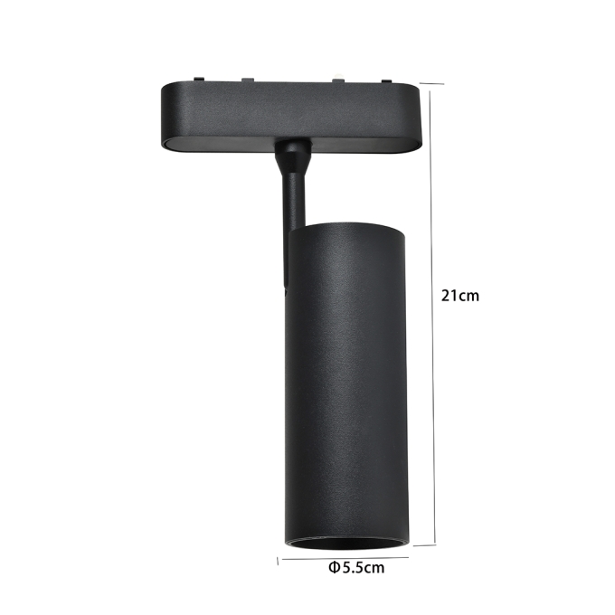 Spot Magnético Nordecor Kay In 18 watts 3000K 48V  IRC90 24° Preto Ø55x210mm 6558