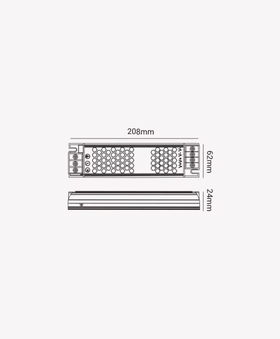 Fonte 12V Opus Chaveada Slim 200 Watts 16,7A IP20 Bivolt 185x48x23mm OPS 86879
