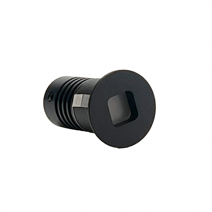 Mini Embutido Nordecor Domy Nam Redondo 1 watts 3000K Preto IRC90 Bivolt Ø25x38x22mm 6524