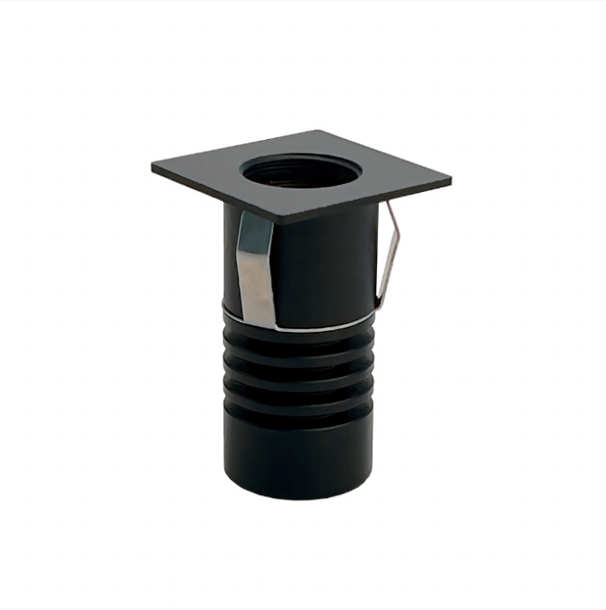 Mini Embutido Nordecor Auko Quadrado 1 watts 3000K 30° Preto 25x25x38mm IRC90 Bivolt 6531