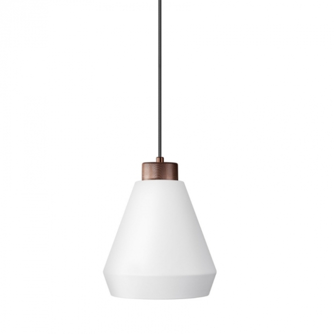 Pendente Flavo Bronzo Metal Branco Texturizado Metal Perfurado Bronze 1L E27 Ø250X286mm FP1070BT