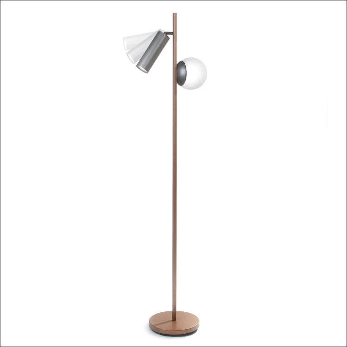 Luminária de Piso Old Artisan Ela 1L MR11 + 1L G9 1460x240x310mm ABJ-5817