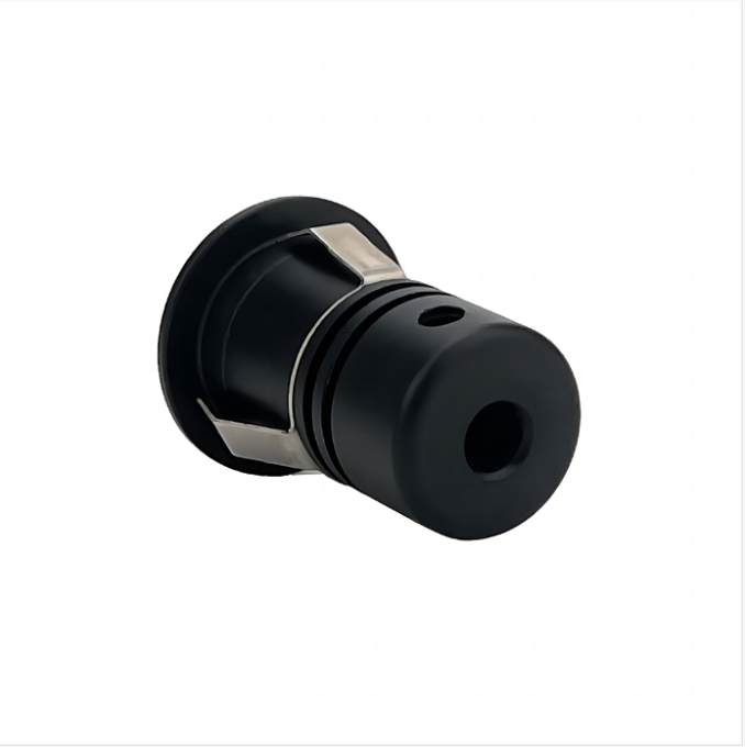 Mini Embutido Nordecor Romi Redondo 1 watts 3000K Preto IP65 Ø25x35x22mm IRC90 Bivolt 2840