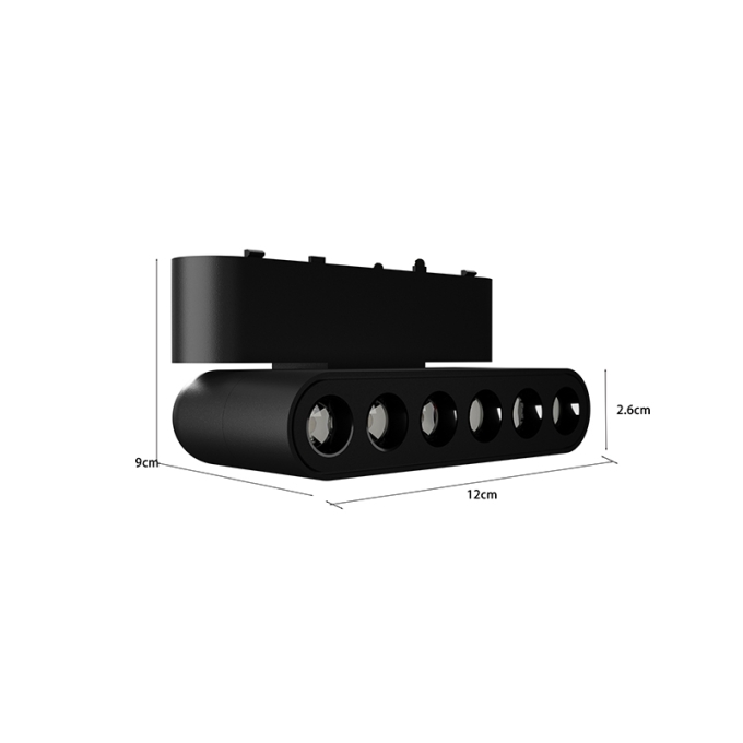 Módulo Magnético Nordecor Kay 6 watts 3000K 24° 48V Preto 120x26x90mm 6561