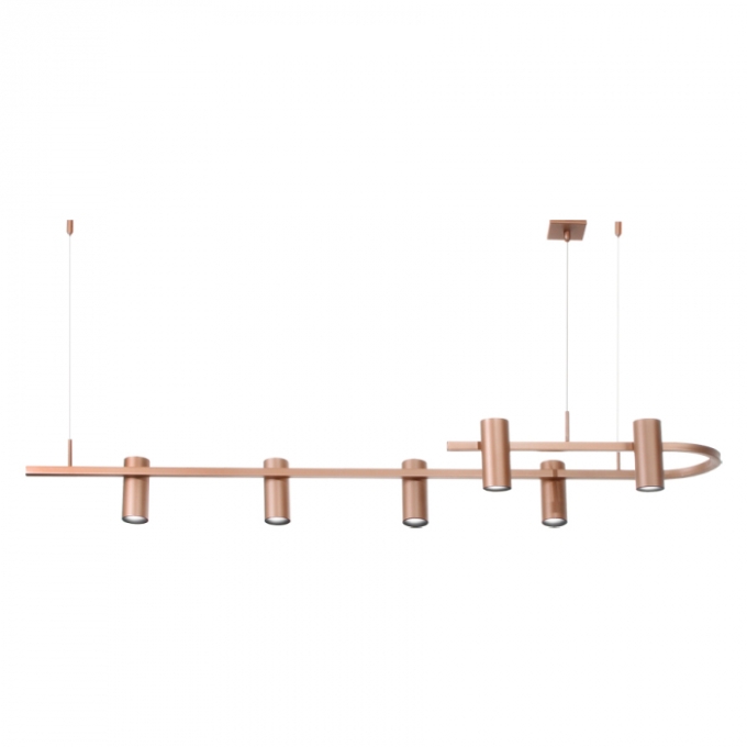 Pendente Old Artisan Pipeline 6L MR11 190x1300x350mm PD-5866