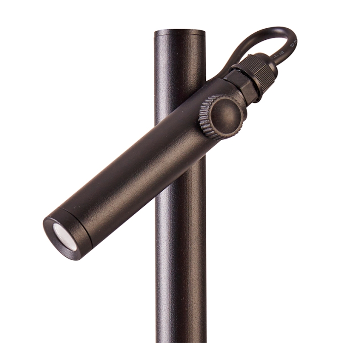 Mini Espeto Nordecor Kewe Preto 1 watt 3000K IP67 36° Bivolt 400mm 6597