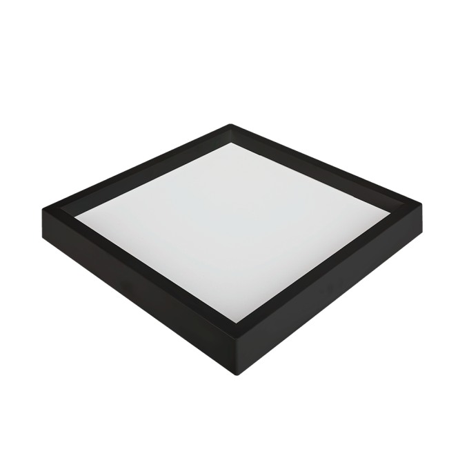 Painel Sobrepor Quadrado Nordecor Kais 36 watts 6500K Preto Bivolt 400x400mm 4272