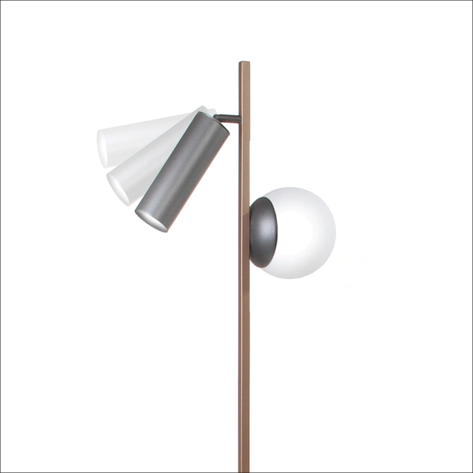 Luminária de Piso Old Artisan Ela 1L MR11 + 1L G9 1460x240x310mm ABJ-5817