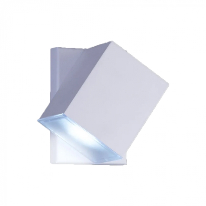 Arandela Ideal Cube Direcional Alumínio e Termoplástico 1L GU10 90X75X95mm A-91