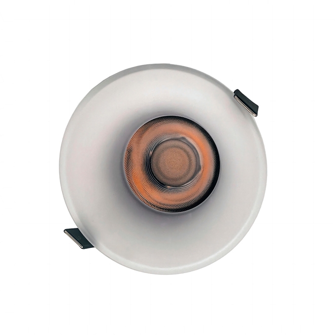 Embutido Nordecor Elton 12 watts 3000K IP20 Branco IRC90 Bivolt Ø120x79x100mm 6550