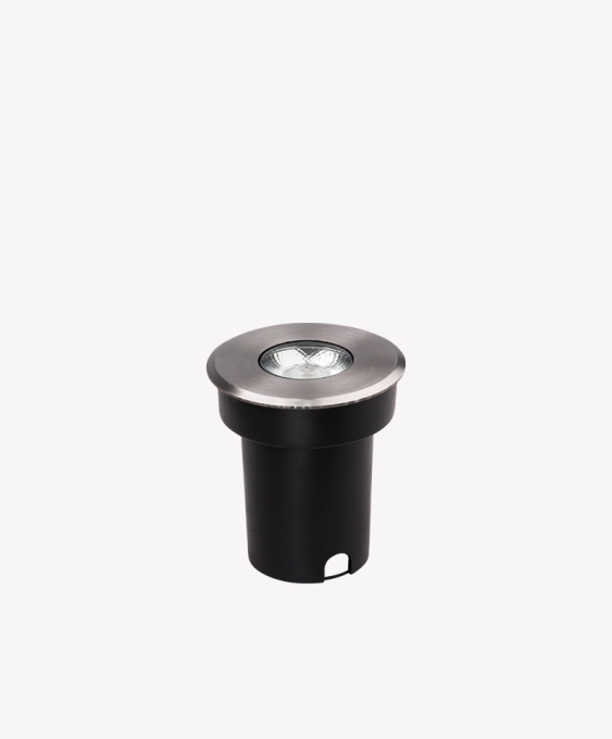 Embutido Solo Opus LED 3 watts 3000K 120° Inox IP65 Ø65mm OPS 87425