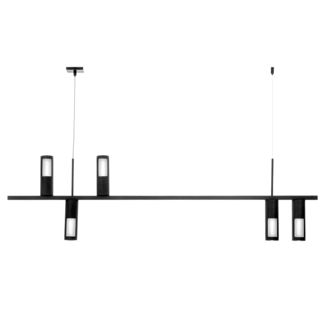 Pendente Old Artisan Pipeline 5L MR11 340x55x1200mm PD-5824