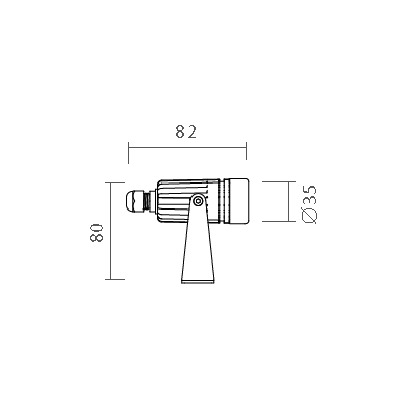 Projetor Powerlume 3 watts IP67 Alumínio e Difusor Acrílico Bivolt Ø35x80mm PJX3W