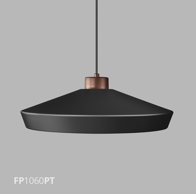 Pendente Flavo Bronzo Metal Preto Texturizado Metal Perfurado Bronze 1L E27 Ø700X890mm FP1060PT