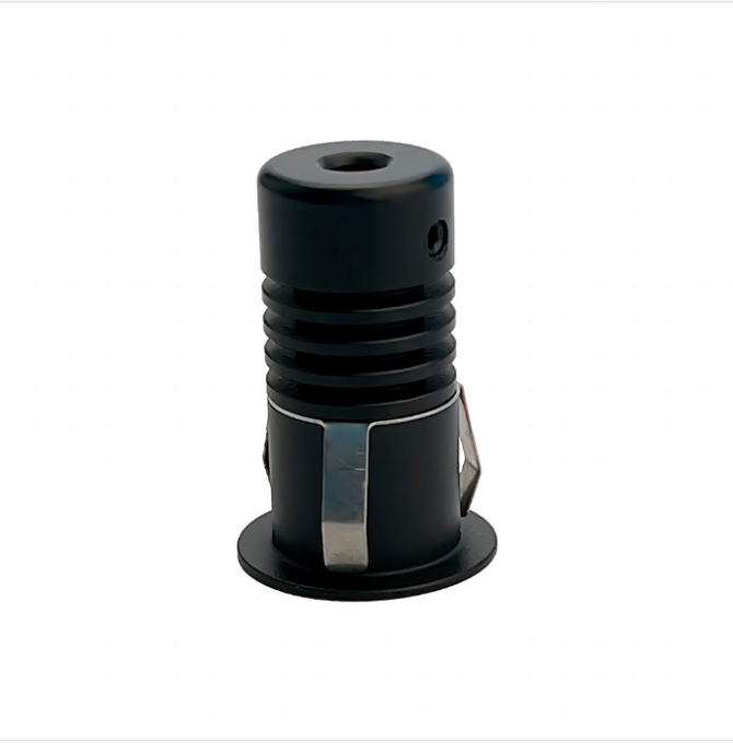 Mini Embutido Nordecor Auko Redondo 1 watts 3000K 30° Preto Ø25x38x22mm IRC90 Bivolt 6529