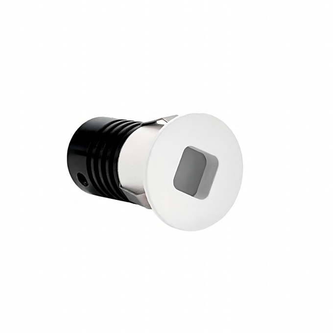 Mini Embutido Nordecor Domy Nam Redondo 1 watts 3000K Branco IRC90 Bivolt Ø25x38x22mm 6524