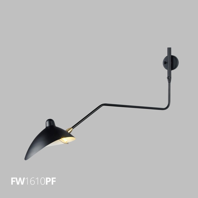 Arandela Flavo Rami Metal Preto Fosco 1L E14 400X990mm FW1610PF