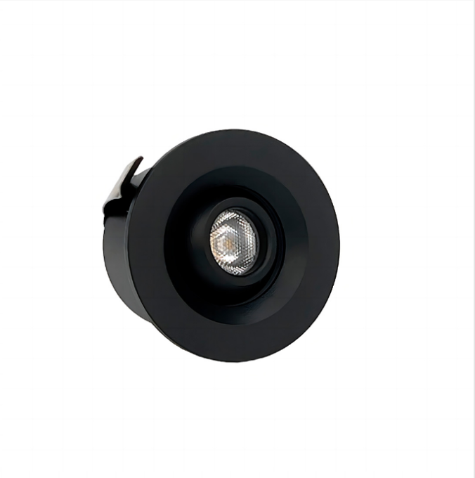 Mini Spot Embutido Nordecor Ollo 1 watts 3000K 15° Preto Ø40x27x35mm IRC90 Bivolt 6541