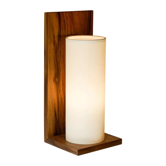 Arandela Union Iluminação em L Madeira e Acrílico 1L E27 150x340x140mm 385