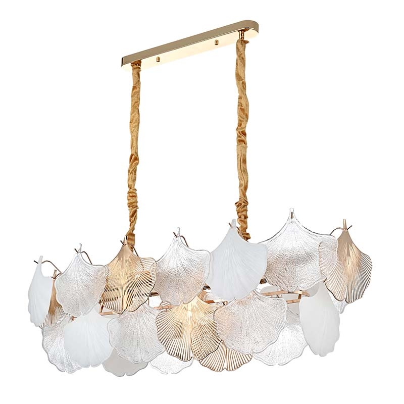 Pendente Nordecor Musche 36L E14 Ouro Brilho 900x300mm 2906