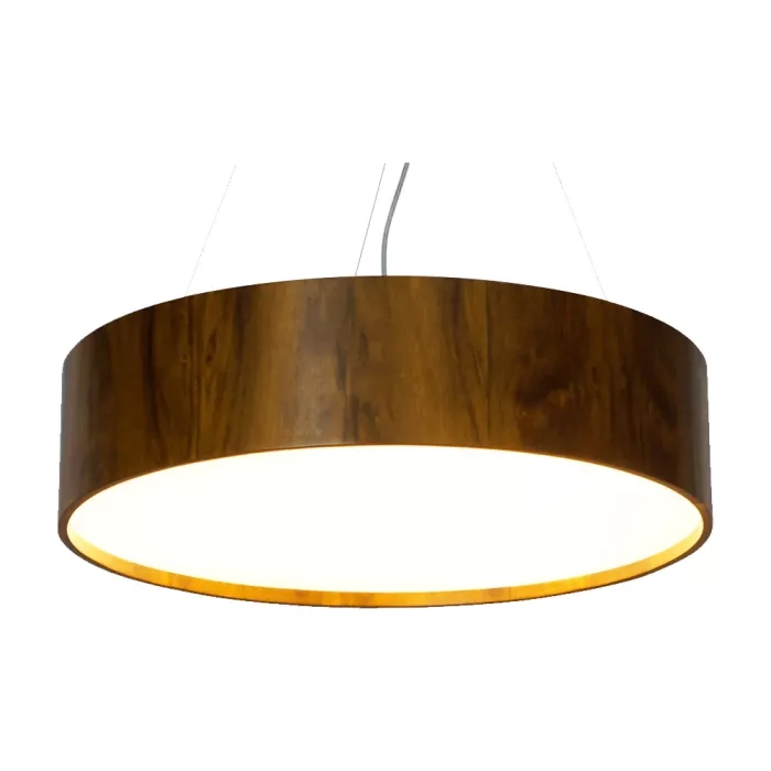 Pendente Union Iluminação Cilíndrico Madeira e Acrílico 6L E27 Ø800x150mm 147