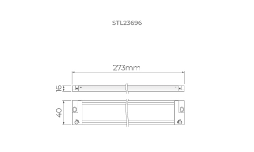 Fonte 24V Stella Ultrafina Pro Dualcut Dimerizável 25 Watts 1,04A IP20 Bivolt 273x16x40mm STL23686
