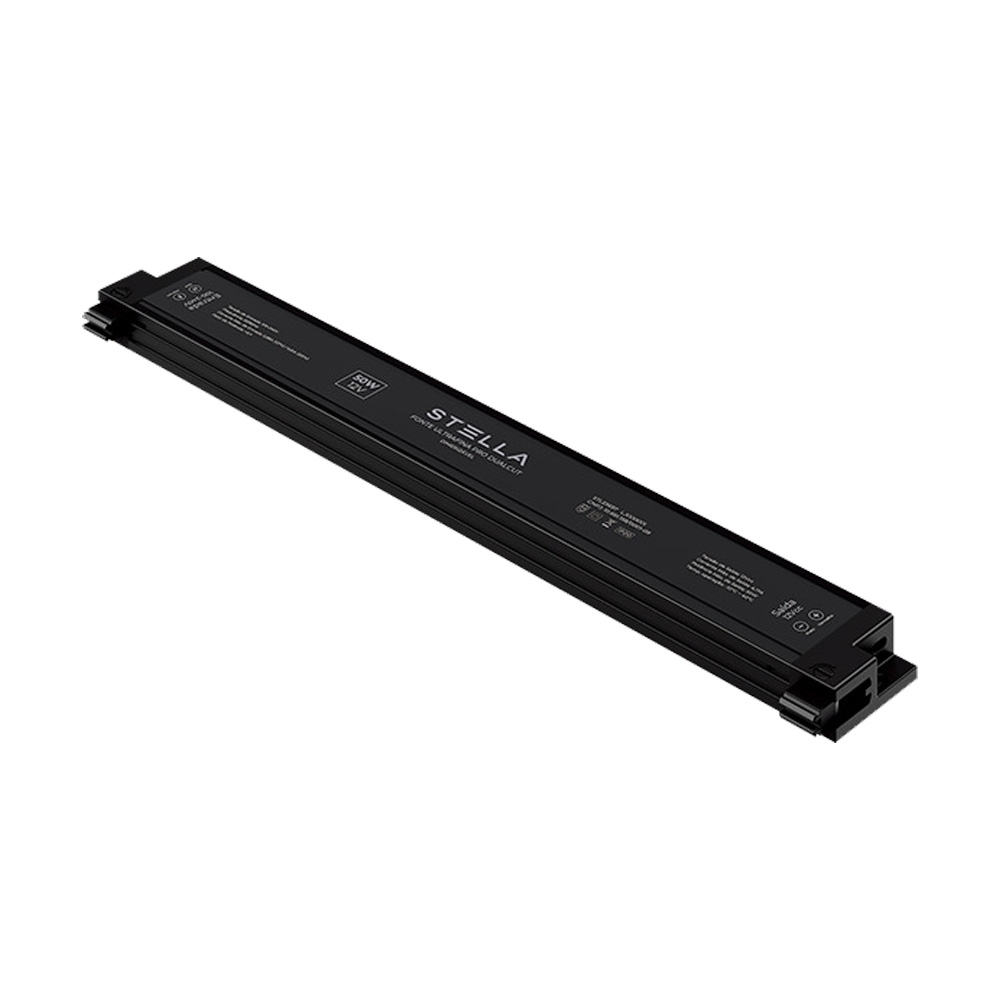Fonte 12V Stella Ultrafina Pro Dualcut Dimerizável 50 Watts 4,16A IP20 Bivolt 323x16x40mm STL23697
