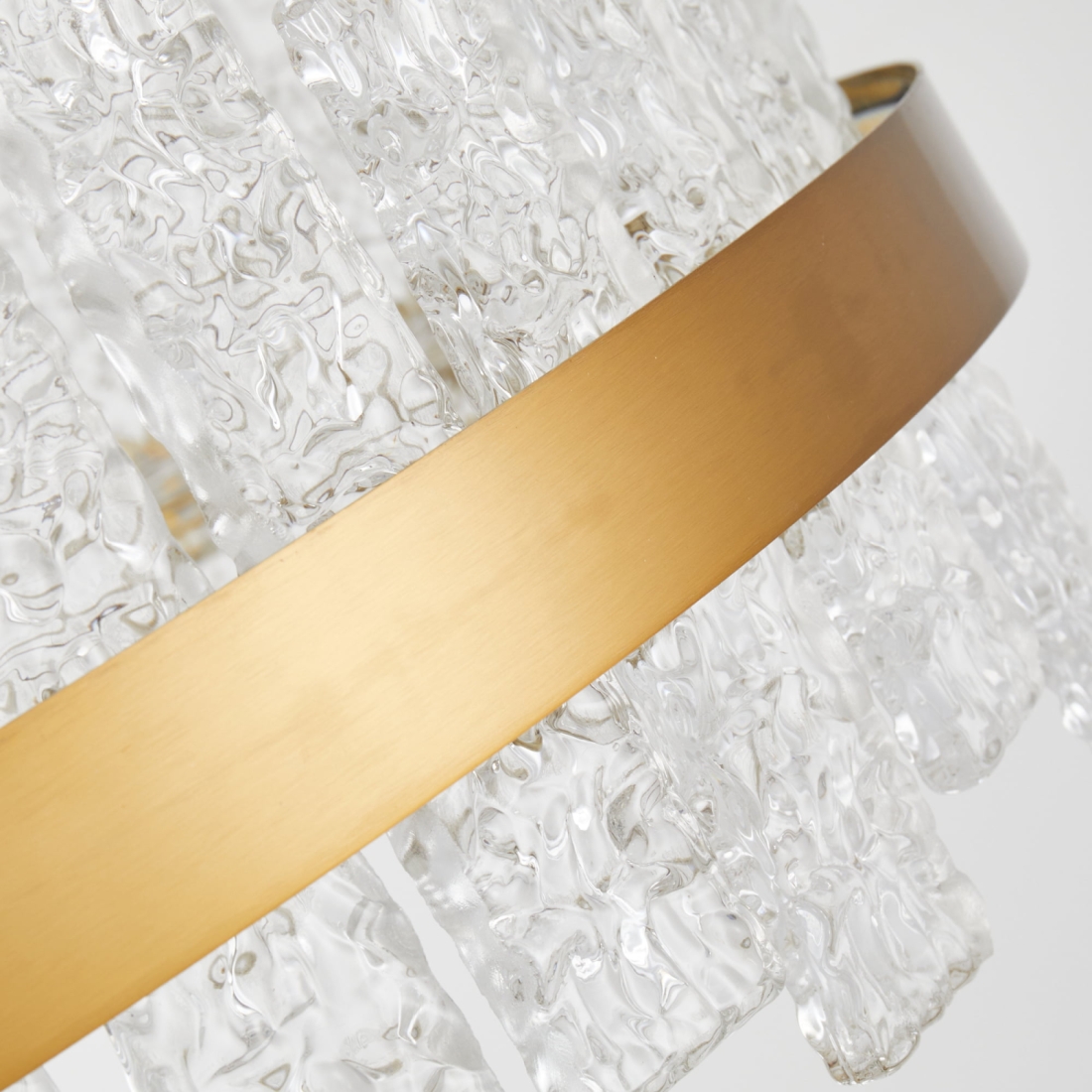 Pendente Nordecor Lowy 80 watts 3000K Dourado Brilho Ø1000 + 600mm 2763