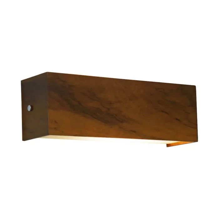 Arandela Union Iluminação Horizontal Madeira e Acrílico 3L E27 600x100x85mm 477
