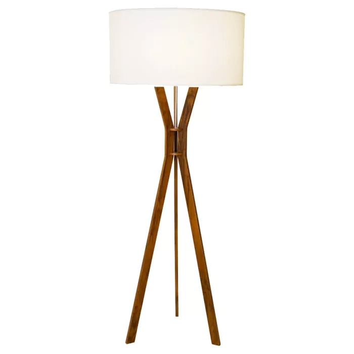 Coluna Union Iluminação Clean Madeira e Acrílico 1L E27 Ø600x1500mm 407