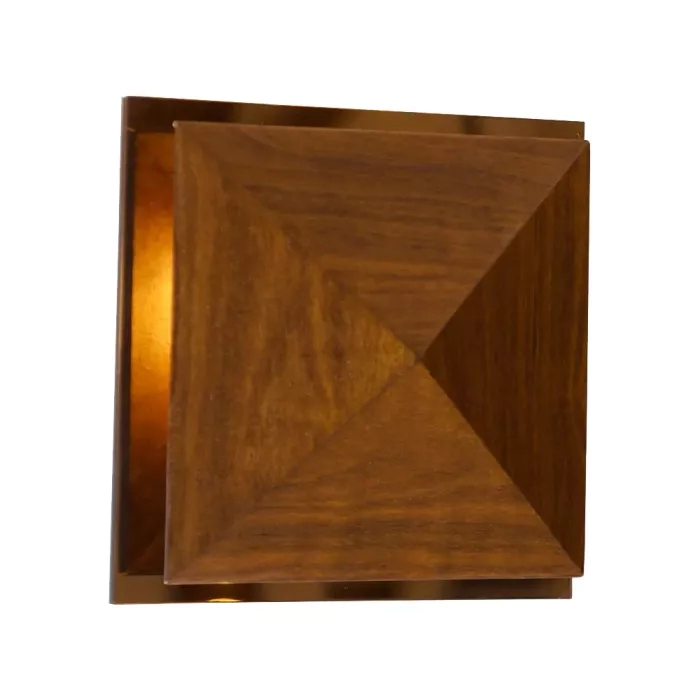 Arandela Union Iluminação Pirâmide Espelhada 1L G9 160x160x60mm 315