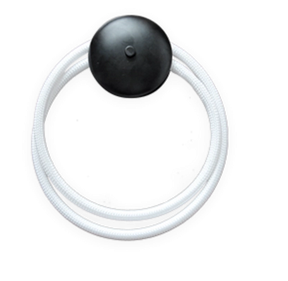 Arandela GMH Algema Preto e Silicone Revestido 25 watts  3000K Bivolt 1400mm A-ALGEMA-PRETO