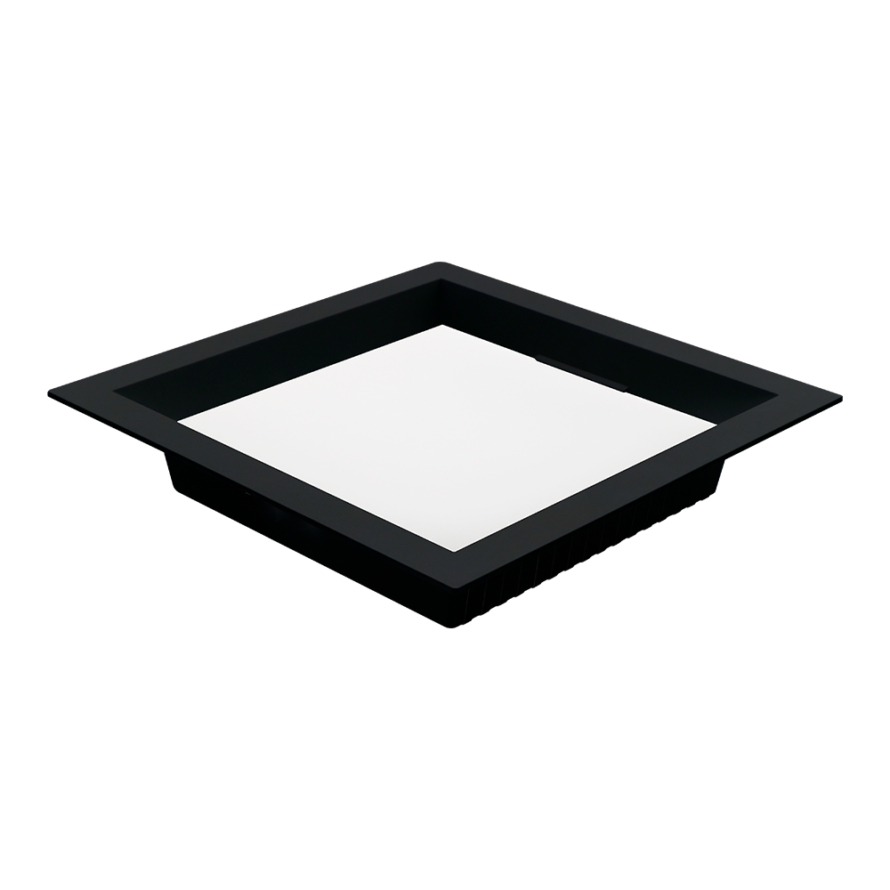 Painel Embutido Quadrado Nordecor Kais 18 watts 4000K Preto Bivolt 220x220mm 4212