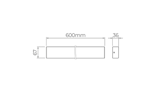 Luminária Linear Stella Plane Branco 16 Watts 4000K 600x67x36mm STL23931/40